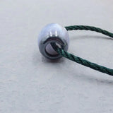 Stone Lace Agate & Hematite Pendant Necklace 23x20mm