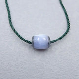 Stone Lace Agate & Hematite Pendant Necklace 23x20mm