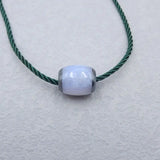 Stone Lace Agate & Hematite Pendant Necklace 23x20mm