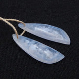 Natural Stone Agate Earring Bead 32x10x4mm 4g Fine Jewelry Accessories