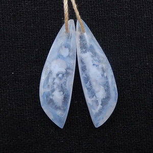 Natural Stone Agate Earring Bead 32x10x4mm 4g Fine Jewelry Accessories