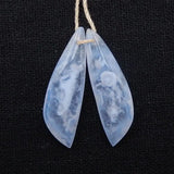 Natural Stone Agate Earring Bead 32x10x4mm 4g Fine Jewelry Accessories