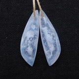 Natural Stone Agate Earring Bead 32x10x4mm 4g Fine Jewelry Accessories
