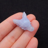 Natural Stone Lace Agate Wolf Head Pendant Birthday