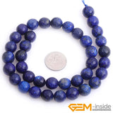 Natural Stone Lapis Lazuli Bead Faceted Round Beads For Jewelry Making