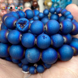 Druzy Agates Beads Round 6-12MM for Jewelry Making