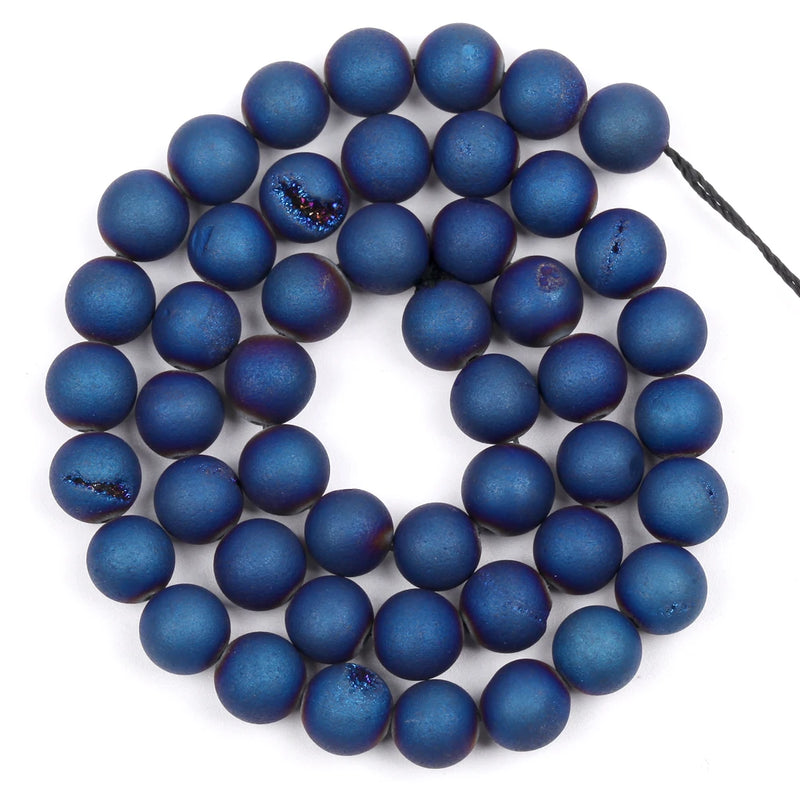 Druzy Agates Beads Round 6-12MM for Jewelry Making