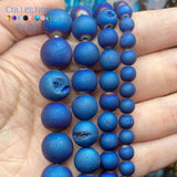 Druzy Agates Beads Round 6-12MM for Jewelry Making