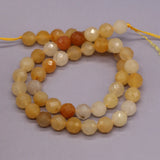 Topazs Quartz Beads Faceted Round Scattered Beads 14''
