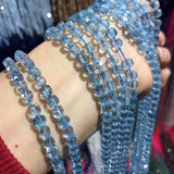 Natural Stone Topazs Quartz Beads Square Shape Faceted Loose Beads
