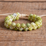 Natural Stone Boho Friendship Beads Bracelet String Bangle