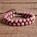 Natural Stone Boho Friendship Beads Bracelet String Bangle