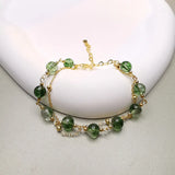 Natural Stone Bracelet 925 High Jewelry Strawberry K Accessories Y2K