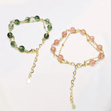 Natural Stone Bracelet 925 High Jewelry Strawberry K Accessories Y2K