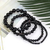 Striped Agate Bead Bracelet Men Women 8mm Magnetic Health Protection Jewelry