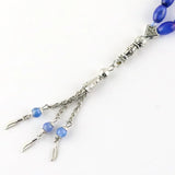 Natural Stone Agate Beads Islamic Tasbih Bracelet with Tassel Pendant