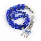 Natural Stone Agate Beads Islamic Tasbih Bracelet with Tassel Pendant