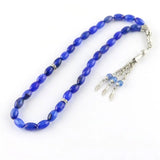 Natural Stone Agate Beads Islamic Tasbih Bracelet with Tassel Pendant