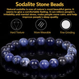 Sodalite Beads Bracelet Men Women Magnetic Health Protection 6-8mm