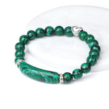 Aventurine Reiki Healing Stone Bracelet with Bar Charms
