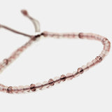 Natural Stone Bracelet For Women 3mm Small Beads Adjustable Rope DIY Jewelry
