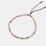 Natural Stone Bracelet For Women 3mm Small Beads Adjustable Rope DIY Jewelry