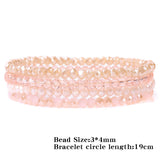 Rose Pink Quartzs Aventurine Crystal Heart Pendant Bracelet Set