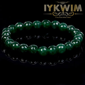 Green Emerald Jade Beads Bracelet Men Women Health Protection