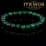 Green Emerald Jade Beads Bracelet Men Women Health Protection