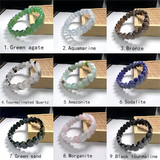 Opal Lapis Labradorite Amethyst Bracelet High Faceted Elastic Cord