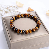 Natural Stone Bracelet Men 8MM Beads Chakra Healing Yoga Buddha Jewelry