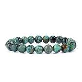Natural Stone Bracelet Men 8MM Beads Chakra Healing Yoga Buddha Jewelry