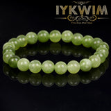 Peridot Jades Beads Bracelet Natural Stone Jewelry 6-10mm
