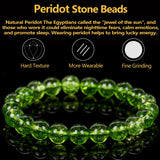Peridot Beads Natural Stone Bracelet Magnetic Health Protection Men Women