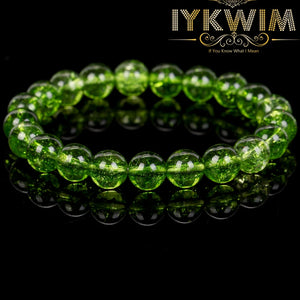 Peridot Beads Natural Stone Bracelet Magnetic Health Protection Men Women
