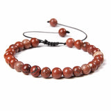 Natural Stone Bracelet Rose Pink Quartzs Agate Tiger Eye Amethysts Bracelet