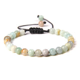 Natural Stone Bracelet Rose Pink Quartzs Agate Tiger Eye Amethysts Bracelet