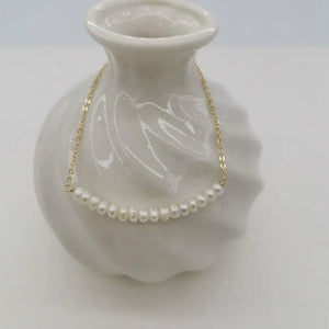 Natural Stone Bracelet with 14K Filled Chains