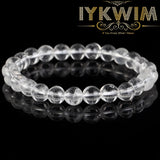 Clear Quartzs Natural Stone Bracelet Magnetic Health Protection 6-8mm
