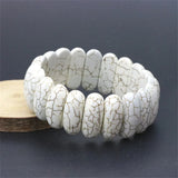 Turquoise Stone Bracelet for Women - Beaded Yoga National Style Jewelry