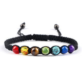 7 Chakra Healing Braided Adjustable Beaded Bracelet