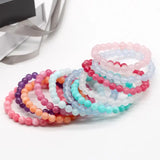 Natural Stone Bracelets 10pcs Charms Beaded Bracelets for Women