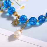 Natural Stone Bracelet with Star Charms for Women