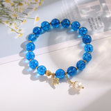 Natural Stone Bracelet with Star Charms for Women