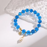 Natural Stone Bracelet with Star Charms for Women