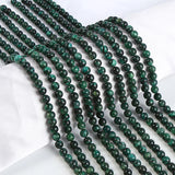 Natural Stone Brazilian Emerald Green Round Spacer Beads SZ 6 8 10mm