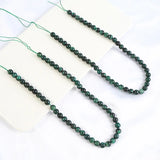 Natural Stone Brazilian Emerald Green Round Spacer Beads SZ 6 8 10mm