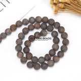 Natural Stone Bronze Beads Round Cinnamon Spacer Bead for Jewelry Making