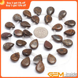 Bronzite Jaspers Teardrop Top-Drilled Bead 15 Inch