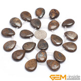 Bronzite Jaspers Teardrop Top-Drilled Bead 15 Inch